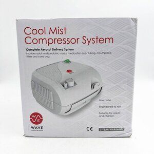- Wave Cool Mist Compressor Low Noise Aerosol Delivery System *NEW*